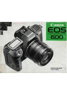 Canon EOS 600 manual. Camera Instructions.